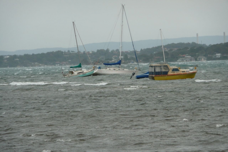 Rough weather mooring