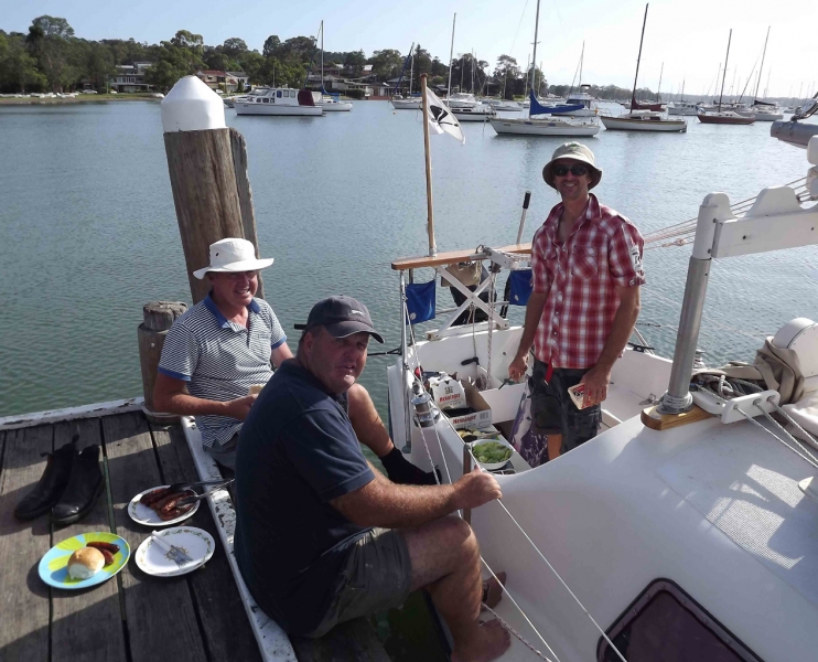 BBQ with Greg Bear & Shaun at Croudace Bay.