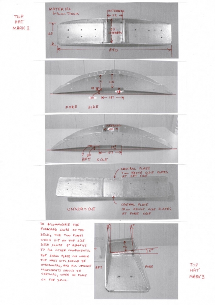 Mast girder dimensions Mark 3 Top Hat